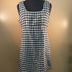 Houndstooth print dress
